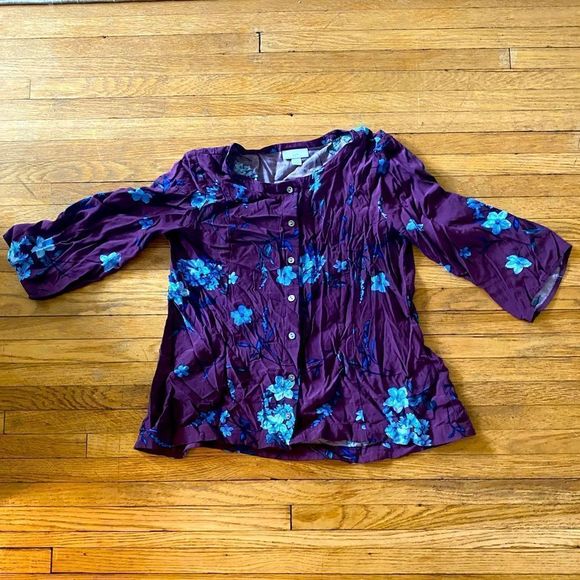 J. Jill Boho Blouse - PS - Picture 1 of 3